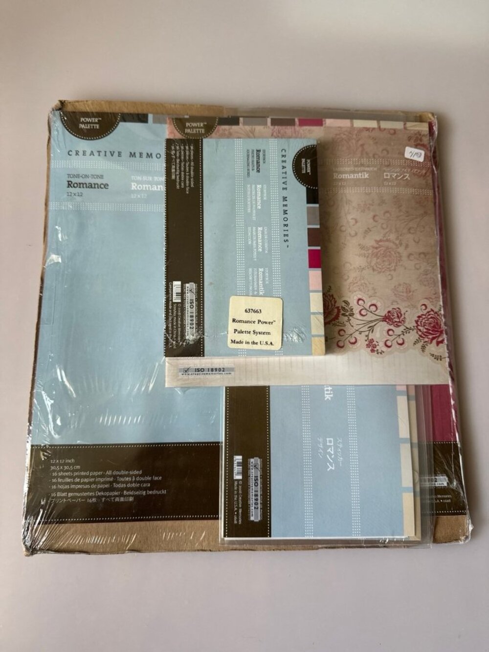 Creative Memories Romance Power Palette Scrapbooking Paper Set new htf